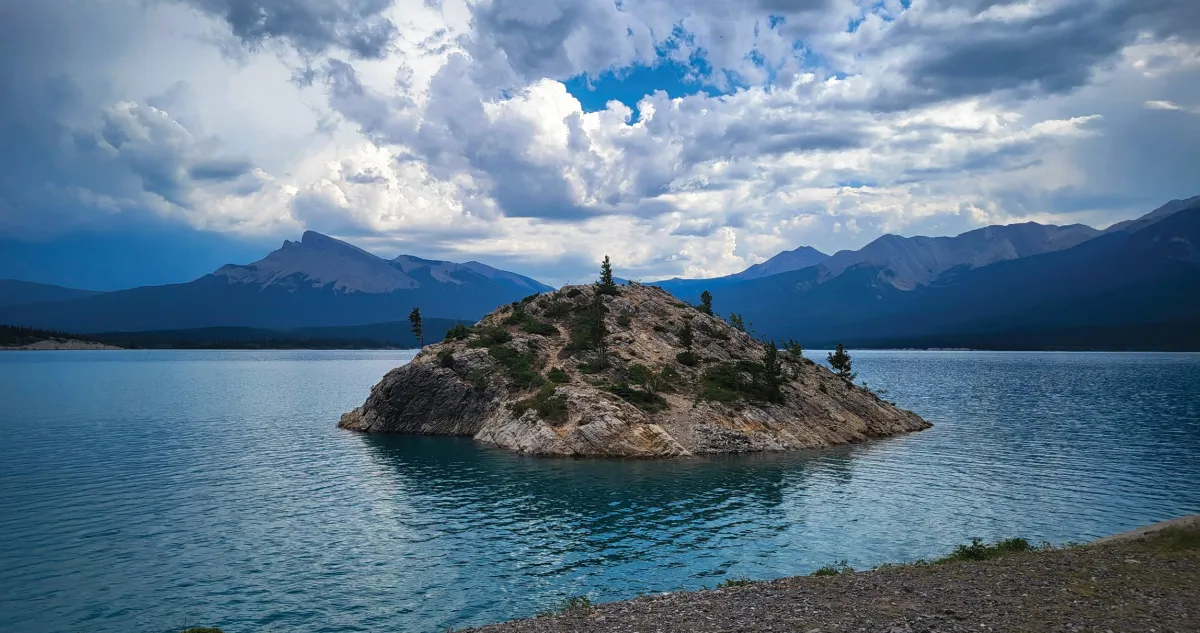 Abraham Lake. August 2025. Photo: Sophia Blumin, APS.